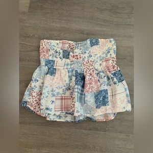 American Eagle Sleeveless Peplum Top